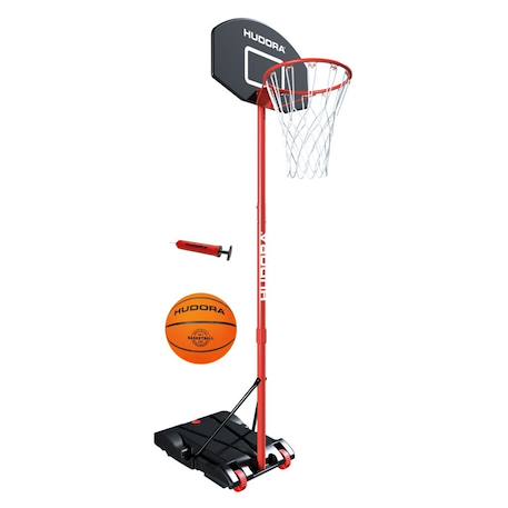 Panier de basket-ball sur pied 205 avec ballon et pompe Rouge et noir 1 - vertbaudet enfant 