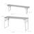 Table pique-nique pliante avec bancs pour 4 enfants Gris+Teck 4 - vertbaudet enfant 
