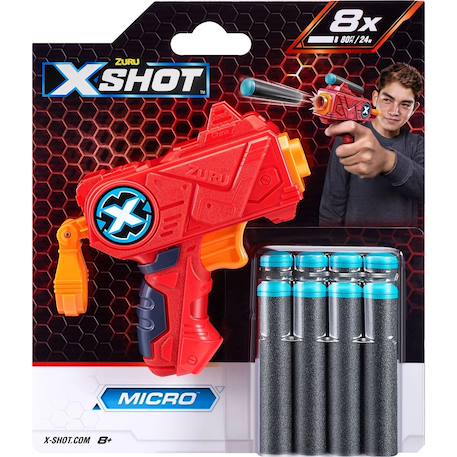 Xshot - excel micro blaster avec fléchettes Multicolore 2 - vertbaudet enfant 