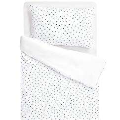 Linge de maison et décoration-Linge de lit bébé-Parure de lit en gaze de coton réversible lovio