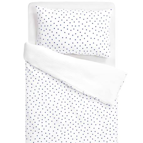Parure de lit en gaze de coton réversible lovio Bleu+Rouge 1 - vertbaudet enfant 