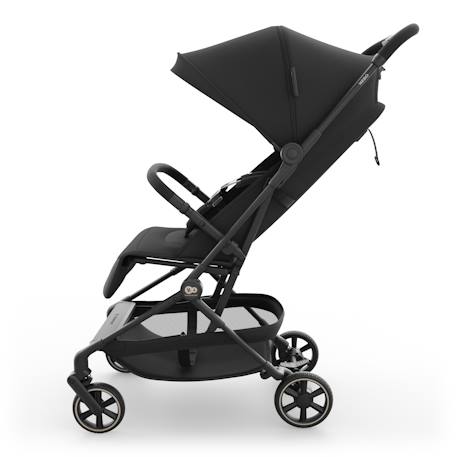 Poussette cabine ultralégère NEBO pliage une main format avion iata dossier inclinable Gris+Noir 8 - vertbaudet enfant 