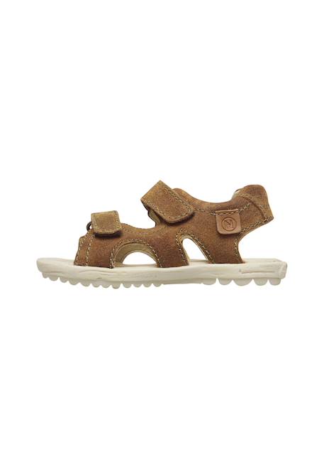 Sandales en daim sky Cognac- 3 - vertbaudet enfant 