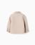 Manteau à effet laine avec fermeture éclair b&s Beige clair 4 - vertbaudet enfant 
