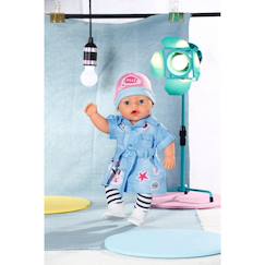 Jouet-Poupons et poupées-Baby born deluxe robe en jean pour poupée de 43 cm