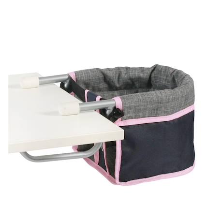 Siège de table de poupée Gris et noir 2 - vertbaudet enfant 