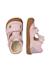Sandales semi en cuir et en daim irtys Bleu clair-+Rose clair-+Tourterelle-militaire- 9 - vertbaudet enfant 