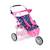 Poussette jogger 3 roues pour poupons jumelles Rose+Rose clair 2 - vertbaudet enfant 