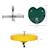 Kit complet tyrolienne 25 m - câble épais, poulie, poignées antidérapantes, assise pe - accessoires inclus Jaune 3 - vertbaudet enfant 