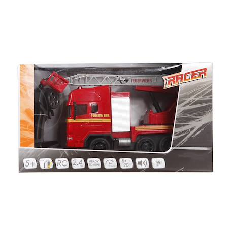 Camion de pompiers racer r/c avec son et lumière 2.4ghz Rouge 2 - vertbaudet enfant 
