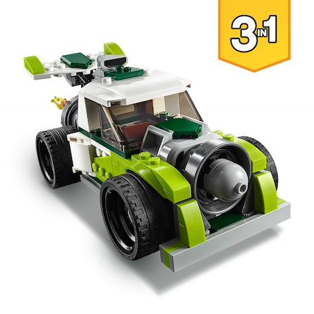 Creator 3 en 1 - le camion-fusée 31103 Vert 1 - vertbaudet enfant 