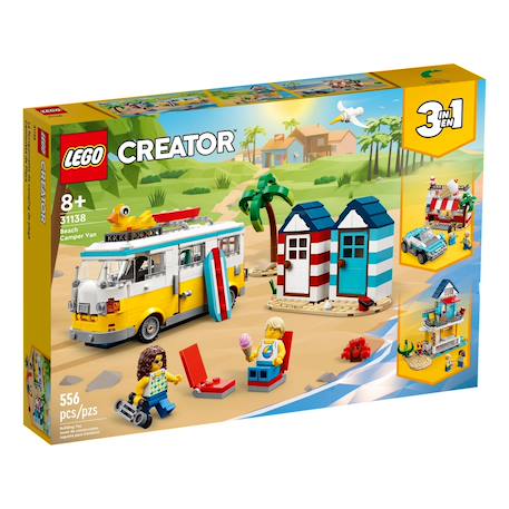 Creator 3 en 1 camping-car à la plage 31138 Multicolore 2 - vertbaudet enfant 