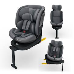 Puériculture-Siège-auto-Siège Auto Kinderkraft I-360 2 PLUS i-Size avec ISOFIX, Pivotant à 360°, SPS+ et Installation Dos à la Route 40-150 cm