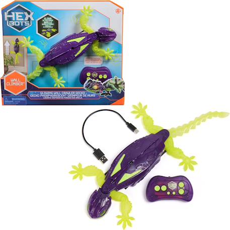 Gecko phosphorescent - grimpeur de murs - glow in the dark (rc) Vert et bleu 2 - vertbaudet enfant 