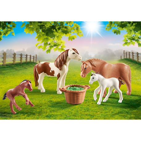Country poneys avec poulains 70682 Multicolore 1 - vertbaudet enfant 