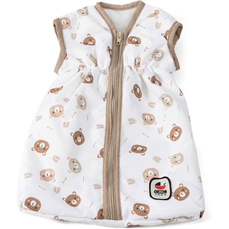 Gigoteuse pour poupées beige avec oursons Beige 2 - vertbaudet enfant 