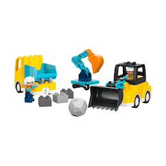 Jouet-Jeux d'imagination-Duplo les véhicules de chantier 3-en-1 10475