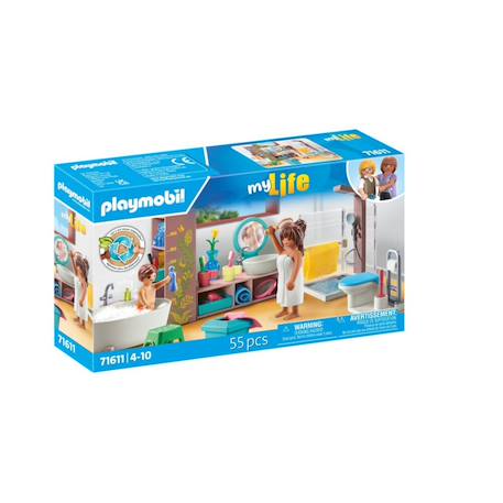 My life salle de bains avec douche et baignoire 71611 Multicolore 2 - vertbaudet enfant 