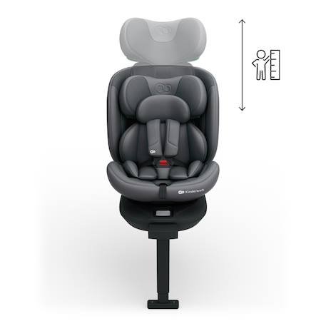 Siège auto I-360 2 PLUS, i-size 4-en-1  40-150 cm pivotant 360°, isofix, dos et face route, protection latérale, inclinable, ventilation, évolutif 0-12 ans Gris+Noir+Vert 4 - vertbaudet enfant 