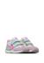 Sneakers en cuir et tissu crumi vl. Blanc-lilas+Bleu-blanc 2 - vertbaudet enfant 