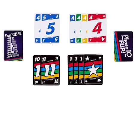 Jeu de cartes phase 10 flip Multicolore 1 - vertbaudet enfant 