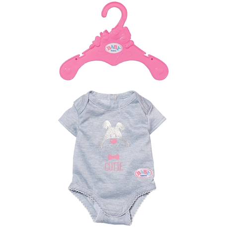 Baby born vêtements pour poupée 43 cm body gris Gris 2 - vertbaudet enfant 