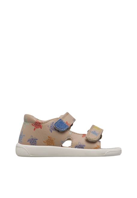 Sandales en cuir july Gris tourterelle-marine 1 - vertbaudet enfant 