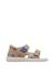 Sandales en cuir july Gris tourterelle-marine 1 - vertbaudet enfant 