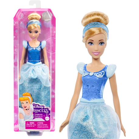Cendrillon articulée avec tenue scintillante et accessoires Bleu 2 - vertbaudet enfant 