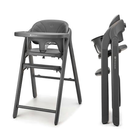 Chaise haute 3-en-1 TINO, pliable avec plateau et harnais 5 points, réglable, facile à nettoyer, compacte, évolutive Beige+Grey 7 - vertbaudet enfant 
