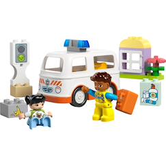 Jouet-Jeux d'imagination-Duplo l'ambulance et le chauffeur 10447