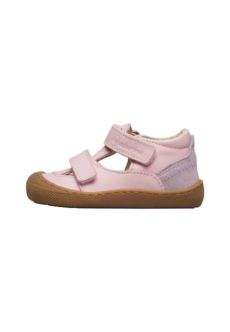 Sandales semi en cuir et en daim irtys Bleu clair-+Rose clair-+Tourterelle-militaire- 8 - vertbaudet enfant 