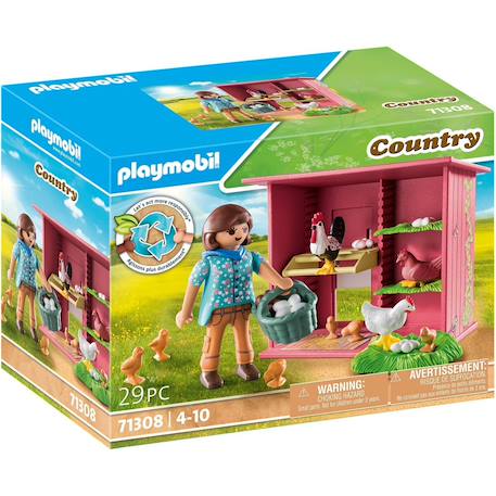 Country - agricultrice et poulailler 71308 Multicolore 2 - vertbaudet enfant 