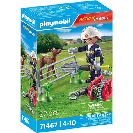 Pompier avec faon à sauver - action hereos 71467 Multicolore 2 - vertbaudet enfant 