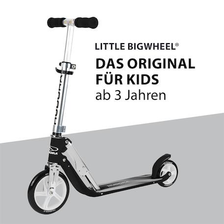 Little bigwheel scooter noir Noir et argent 1 - vertbaudet enfant 