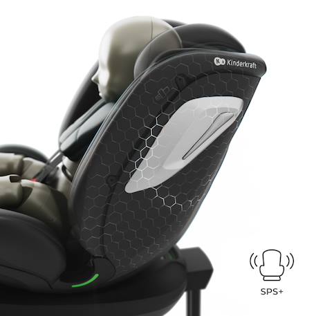 Siège auto I-360 2 PLUS, i-size 4-en-1  40-150 cm pivotant 360°, isofix, dos et face route, protection latérale, inclinable, ventilation, évolutif 0-12 ans Gris+Noir+Vert 11 - vertbaudet enfant 
