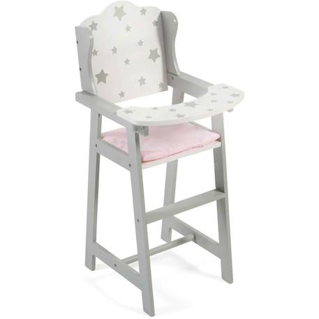 Stars - chaise haute de poupée Gris 2 - vertbaudet enfant 