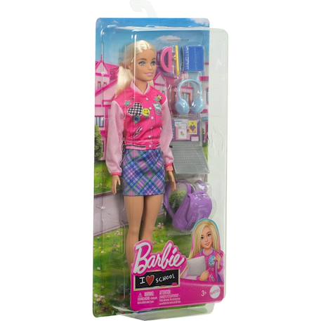 Barbie - poupée étudiante Rose 2 - vertbaudet enfant 