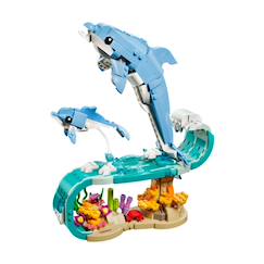 Jouet-Jeux d'imagination-Creator 3-en-1 animaux marins les beaux dauphins 31385