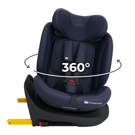 Siège auto I-GROW 2 PLUS, i-size 4-en-1   40-150 cm pivotant 360°, isofix, top tether, dos et face route, protection latérale, inclinable, ventilation, évolutif 0-12 ans Bleu+Gris+Noir+Vert 3 - vertbaudet enfant 