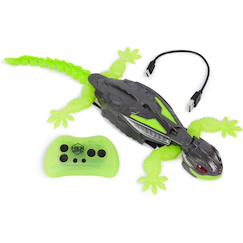 Jouet-Jeux d'imagination-Voitures et animaux télécommandés-Robot gecko télécommandé - grimpe mur et plafond