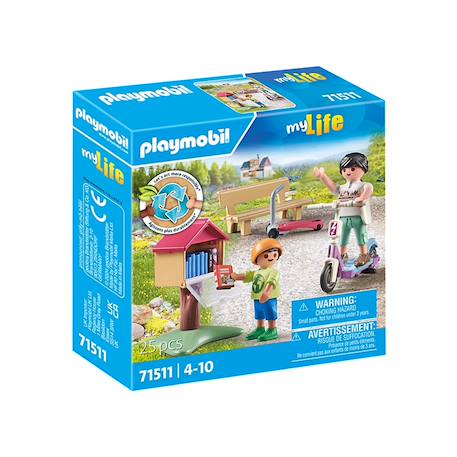 My life boîte à livres avec maman et enfant 71511 Multicolore 2 - vertbaudet enfant 