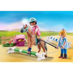 Jouet-Jeux d'imagination-Country cavalière et cheval avec monitrice 71242