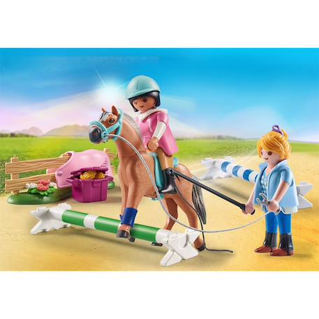 Country cavalière et cheval avec monitrice 71242 Multicolore 1 - vertbaudet enfant 