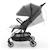 Poussette cabine ultralégère NEBO pliage une main format avion iata dossier inclinable Gris+Noir 3 - vertbaudet enfant 