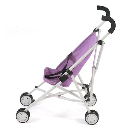 Mini-poussette buggy pour poupons roma Bleu et rose+Gris et rose+Jean rose+Rose+Rose clair+Violet 15 - vertbaudet enfant 