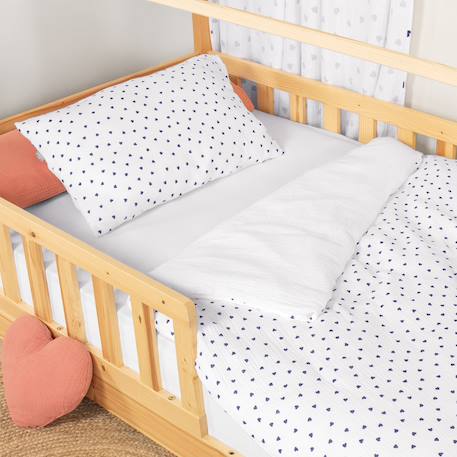 Housse de couette réversible en gaze de coton lovio Bleu+Rouge 3 - vertbaudet enfant 