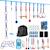 Parcours d'obstacles ninja enfants 10 m charge 100 kg pp multicolore Bleu 2 - vertbaudet enfant 