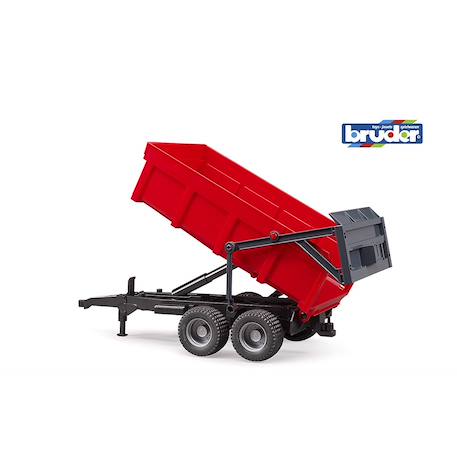 Véhicules miniatures - remorque basculante avec paroi arrière automatique Rouge 2 - vertbaudet enfant 