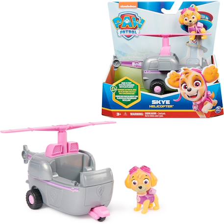 La pat patrouille hélicoptère avec figurine skye Multicolore 2 - vertbaudet enfant 